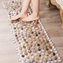 Cave massage foot pads pebble finger compression plate bottom massage pad natural rain flower stone pads with footsteps