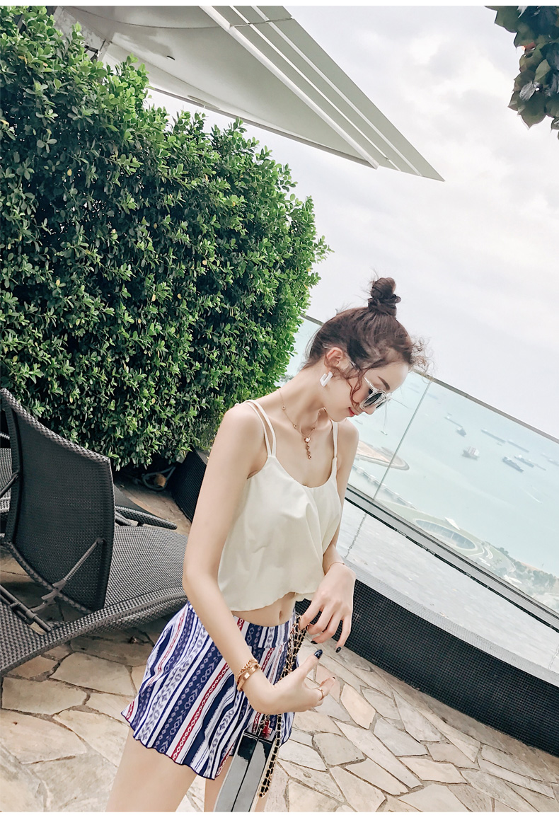 Bộ đồ bơi nữ hai mảnh bảo thủ của Hàn Quốc che bụng thon váy nhỏ ngực tập hợp cả đồ bơi Meishan - Bộ đồ bơi hai mảnh áo bơi 2 mảnh