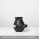 Двухуровневый художественный сосуд для цветов черный (Тип А)