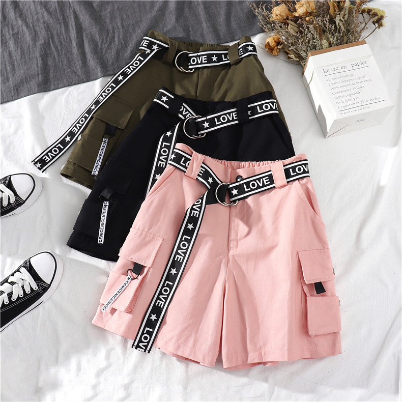 Комплект, короткая черная футболка с коротким рукавом, штаны для девушки 