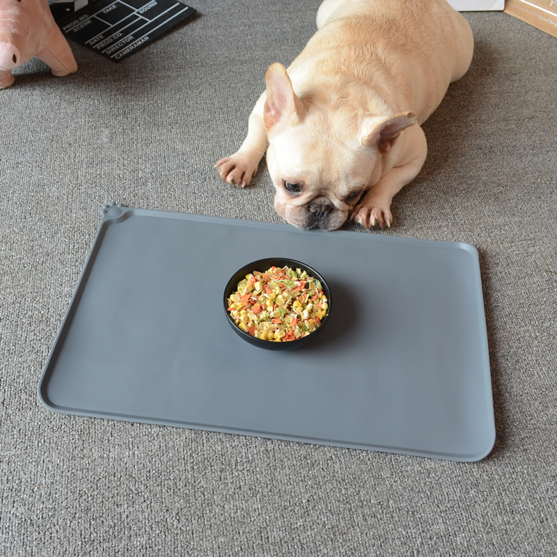 Pet cung cấp Teddy luật chó chó mèo ăn nước silicone bát mat chống trượt mat placemat - Cat / Dog hàng ngày Neccessities khay đồ ăn cho mèo