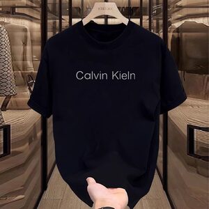 2025 New Short-Sleeved T-Shirt Men's Summer Urban Fashion Pure Cotton Luxury Men's Sports Half-Sleeved Top