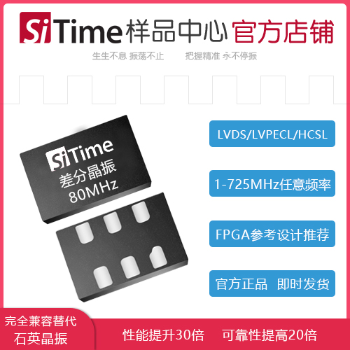 80MHz differential crystal oscillator SIT9121 9102 9120 SIT9366 9365 7050-3225 Package