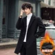 Áo khoác gió nam dài qua gối thu đông mỏng kiểu hàn quốc đẹp trai thời thượng áo khoác len dáng dài - Áo len