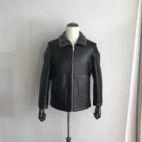 Bạn cũng có thể định giá áo khoác da Pu cổ điển nam thu đông cộng với áo khoác nhung da đen áo khoác da cỡ lớn áo khoác kaki nam