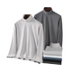 Double-sided German velvet bottoming shirt for men, autumn and winter warm inner wear