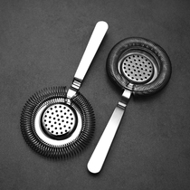 Bar bartending European Hawthorne retro ice filter angled filter leaking mesh filter mixing cup with ice separator