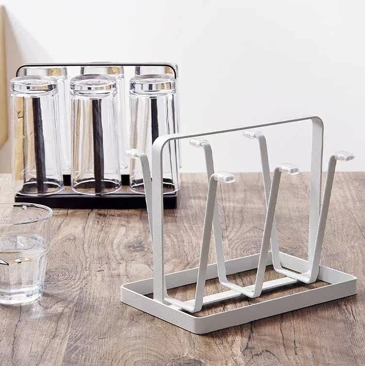 Glass storage box finishing home large-capacity desktop with cups multi-function living room tray