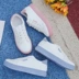 Giày vải mới 2018 nữ sinh viên phiên bản Hàn Quốc hoang dã Harajuku ulzzang couple retro in giày thường