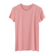 2023 Summer Mulberry Silk V Neck/Round Neck U Neck Slim Fit Solid Color Threaded Mask Short Sleeve T-Shirt for Women Thin