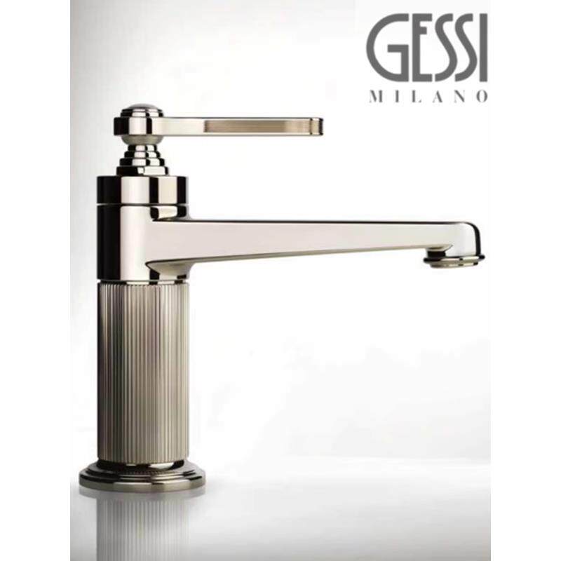 Italian Jiesi Basin Faucet, All-Copper Hot and Cold Countertop Basin Faucet, European-Style Retro Splash-Proof Basin Faucet Italian Jiesi Basin Faucet, All-Copper Hot and Cold Countertop Basin Faucet, European-Style Retro Splash-Proof Basin Faucet