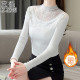 đáy ren womens mùa thu và mùa đông 100 đồ lót bên ngoài thời trang mặc chặt một mảnh cộng với nhung dày áo khoác ấm áp.