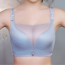 Underwear Womens Small breasts gather without steel ring bra bra set thin anti-light summer breathable girl upper support