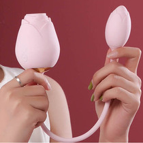 Rose Kiss Silicone Double Control Jump Egg Muted Erotic Anecdote Female Climax Self Masturbation Nipple Honey Bean Suck Shaker
