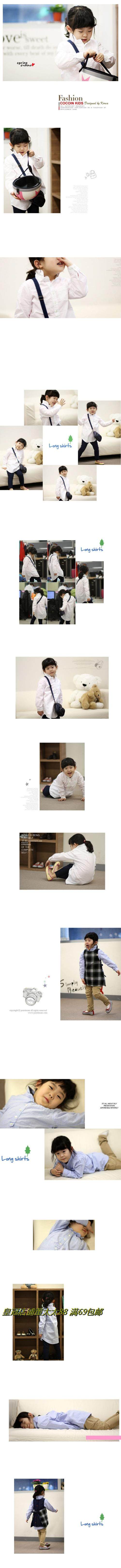 Chemise fille à manche longue en coton - Ref 2087105 Image 12