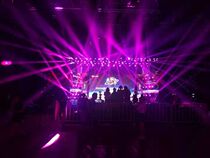 Event venue construction venue layout lighting audio equipment rental Reya rack stage beam light