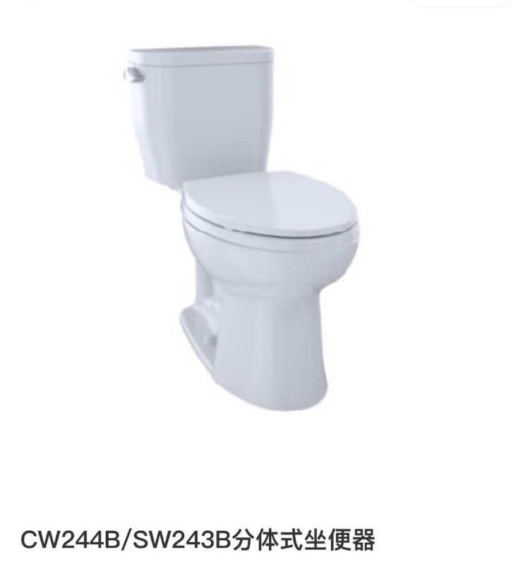 TOTO Two-style toilet CW244B SW243B