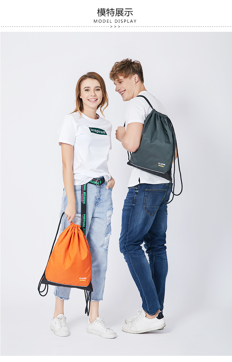 Túi dây rút túi nữ tốc độ miệng túi lưu trữ chùm tia sáng thể thao du lịch không thấm nước dây rút túi ba lô đơn giản balo phượt