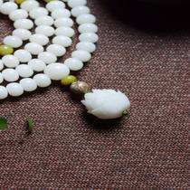 White jade bodhi root original bodhisattva I play Y high-throw Tiwen Buddha beads D bracelet for men and women in the year of birth. Bracelet gift