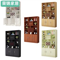 Wine cabinet by the wall floor-to-ceiling modern household simple living room Dining room side cabinet Small wine cabinet Entrance partition cabinet customization