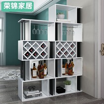 Door entrance cabinet Home partition cabinet Simple modern living room shelf Small apartment double-sided combination decorative wine cabinet