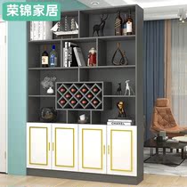 Entrance cabinet Wall wine cabinet Modern simple floor-to-ceiling household light luxury restaurant decoration cabinet Custom living room partition cabinet