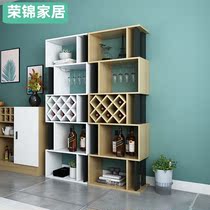 Small wine cabinet Modern simple wall TV side cabinet Restaurant wine cabinet Nordic simple floor-to-ceiling household entrance cabinet