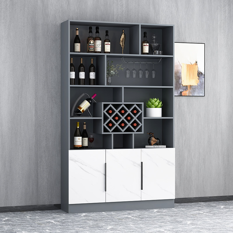 The modern minimal living room by wall household with the Nordic dining cabinet small red wine cabinet can be customized