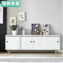 TV cabinet Nordic simple modern combination Small apartment Living room combination floor cabinet Bedroom simple TV cabinet
