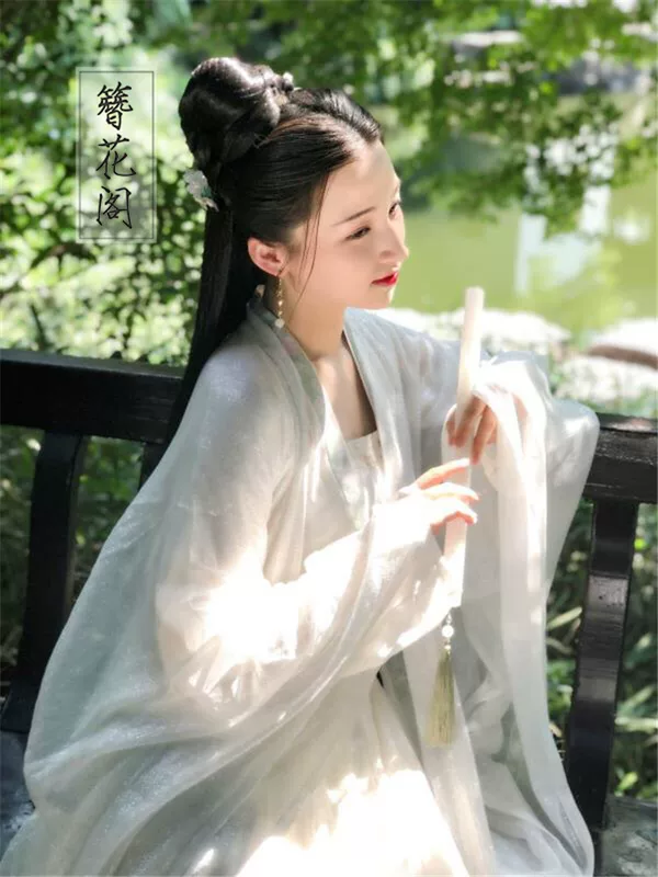 Hanfu, summer silk skirt, set, custom-made, pleated skirt