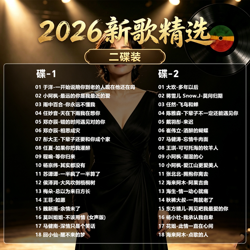 Car Cd Disc 2026 New Song Selection Two-Disc Set Lossless High-Quality Car Music Album Car Cd Disc 2026 New Song Selection Two-Disc Set Lossless High-Quality Car Music Album