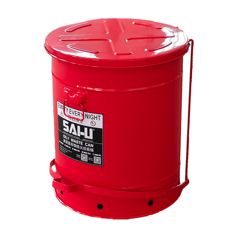 6 Gallon Fire Retardant Trash Can Oil Stain Waste Bin W 8109300 Explosion-Proof Bucket Laboratory Explosion-Proof Bucket with Tax and Shipping