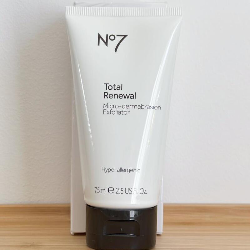 British No7 Total Renewal Microdermabrasion Facial Exfoliating Cream 75ml Facial Scrub