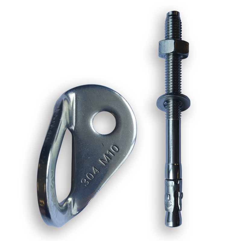 Mu De airborne safety anchor Slow-down device expansion screw Stainless steel extended screw hook rock nail  