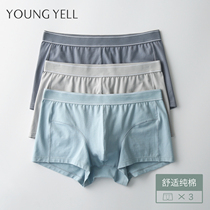 Mens underwear mens cotton cotton crotch summer thin 2021 New boxer breathable boxer pants youth autumn