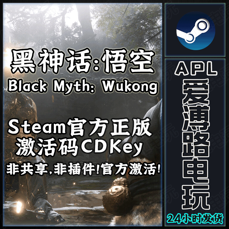 Steam純正Black Monkey Black Myth: Wukong Black Wukong China PCアクティベーションコード CDKey