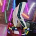 Guochao ins quần thể thao sọc siêu hot phiên bản nam Hàn Quốc của thương hiệu thời trang chân nhỏ giản dị hip-hop quần lửng - Quần Jogger Quần Jogger