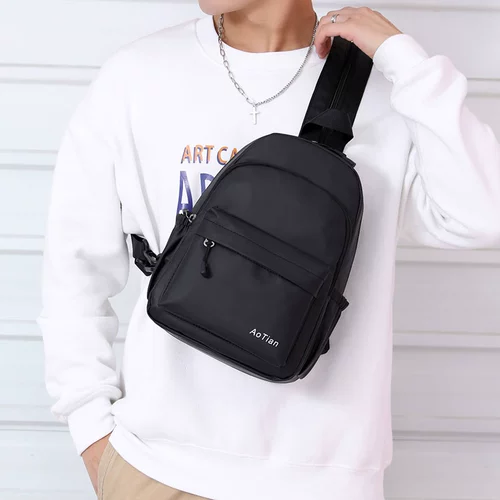 Мужская универсальная нагрудная сумка, тканевая сумка на одно плечо, рюкзак для отдыха, коллекция 2023