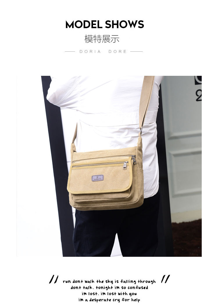 Ông già túi vải nam cao cấp mùa hè mới ba lô nam đất giản dị túi cha vai messenger - Túi của con người túi lv nam