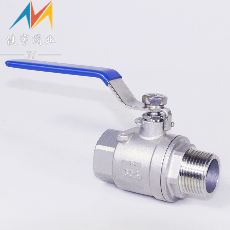 304 stainless steel two-piece inner and outer screw ball valve two-piece inner and outer thread screw ball valve tap water valve 4 points
