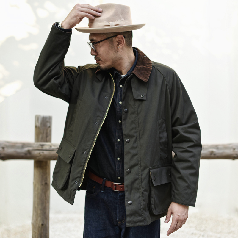 Dip Sauce, Same Style as Kuangbiao Anxin, Oil-Free Wax Jacket, Classic Hunting Trench Coat, Workwear Jacket Bbr Bedale Dip Sauce, Same Style as Kuangbiao Anxin, Oil-Free Wax Jacket, Classic Hunting Trench Coat, Workwear Jacket Bbr Bedale