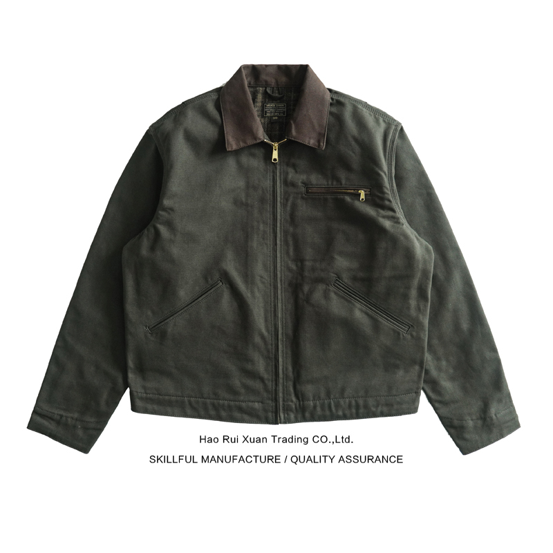 Dip Sauce J97 Detroit Jacket American Canvas Workwear Amekaji Jacket Moss Green Petrol Blue Non-J001