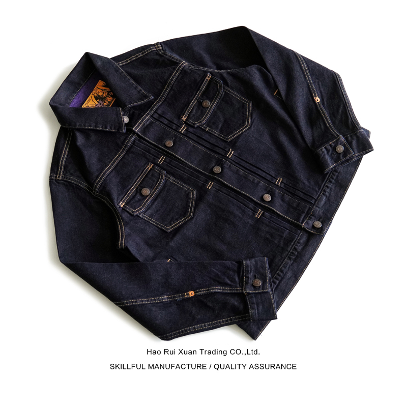 Dip-Dyed Red and Purple Limited Edition Year of the Rabbit Denim Jacket for Men, Amekaji Retro Workwear Jacket Top