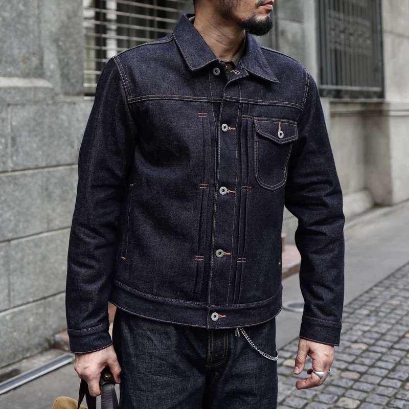 Denim retro cotton jacket, 18 oz