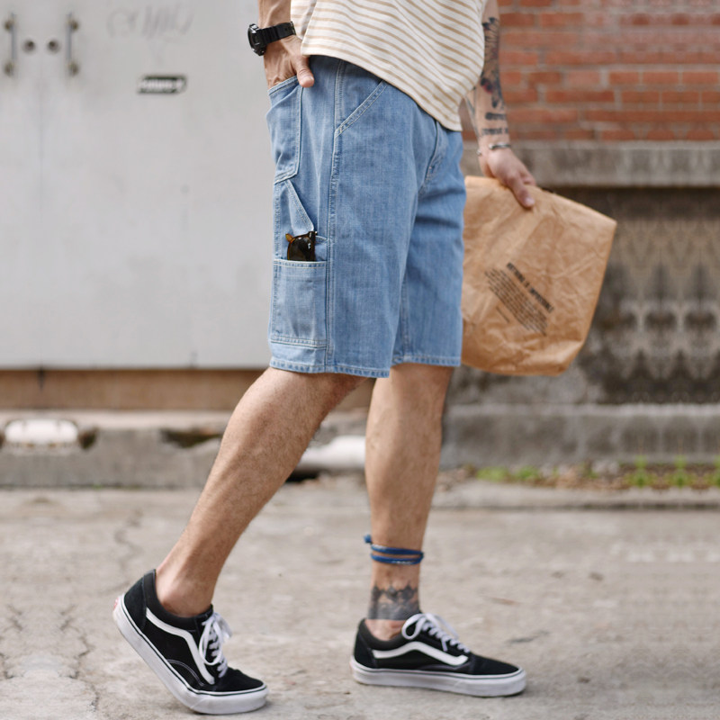 Dipping Sauce Denim Shorts Male Original Bull 50% Pants Raising Cattle Tannen Tooling Jeans Men's Jeans Summer
