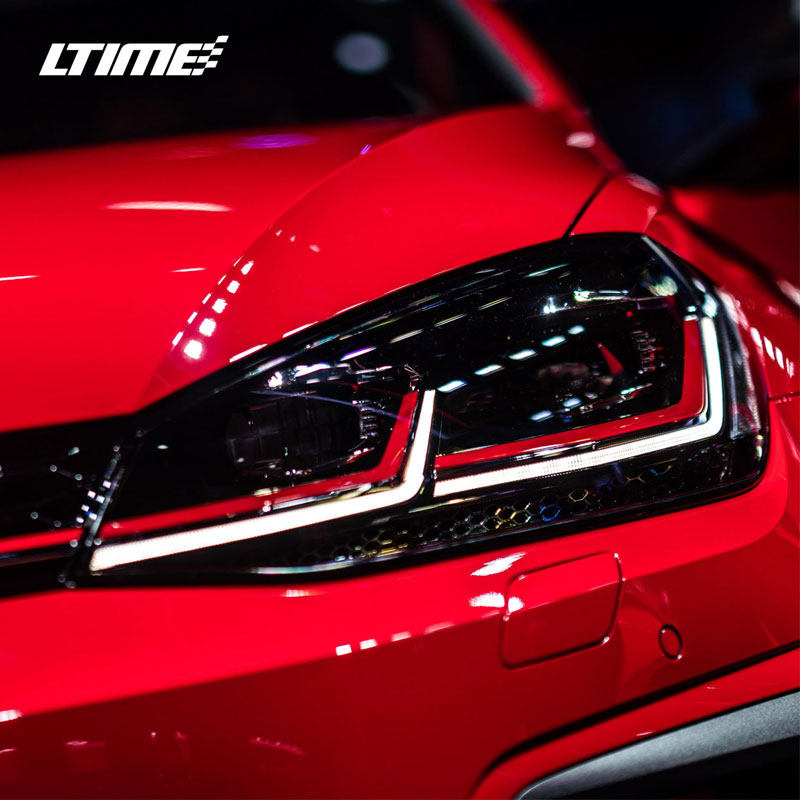 Foss Golf7 5 headlight assembly modified high with double L full LED daytime running lights Eye of Horus Darth Vader