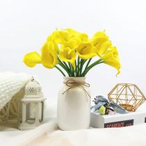  Simulation flower single super feel pony hoof lotus bouquet Home dining table decoration floral arrangement with plastic fake flowers