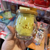 Weili General Store Japan Sanrio Pudding Dog Glass Storage + Small Towel