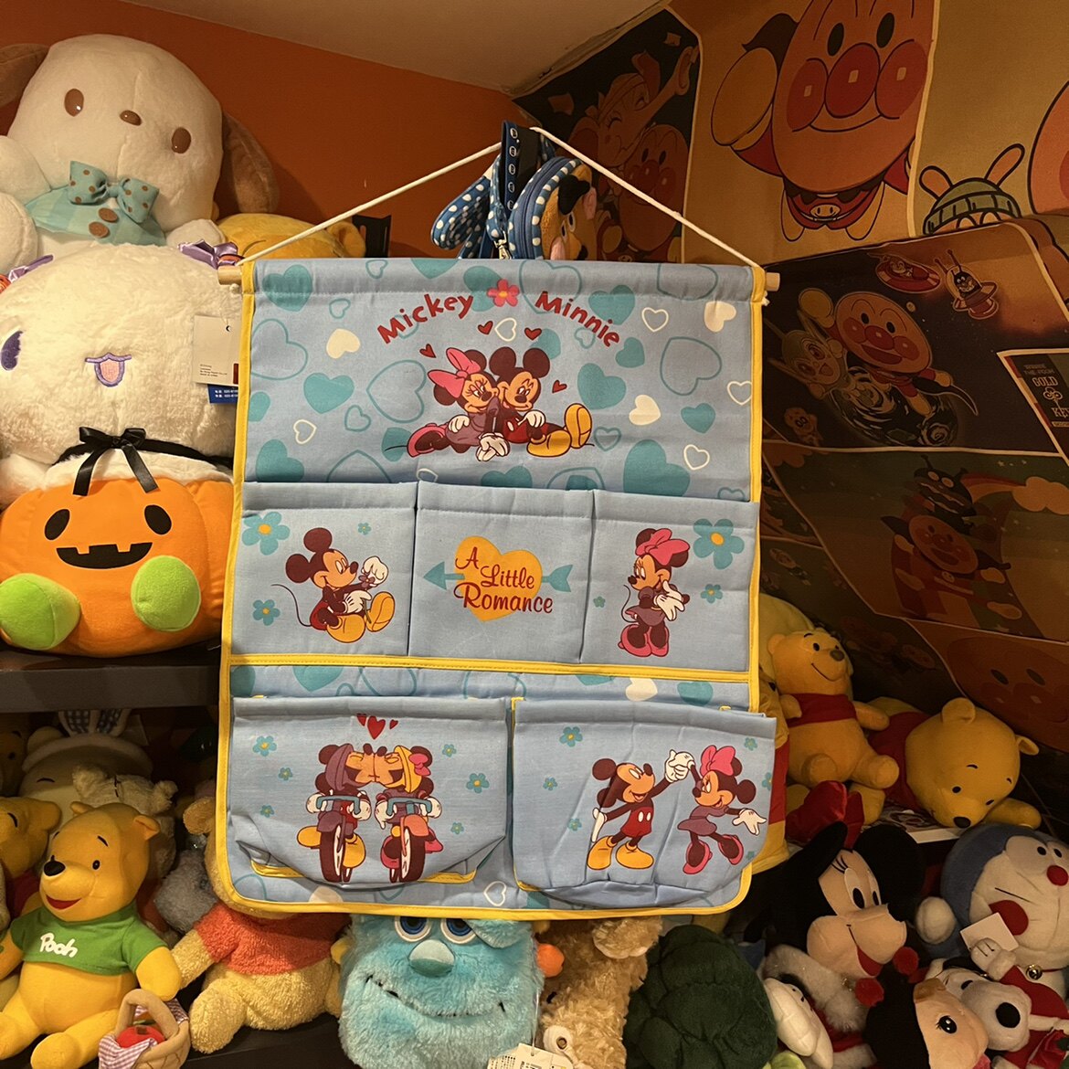 Mickey and Minnie Antique Wall Storage Bag Vintage Decor