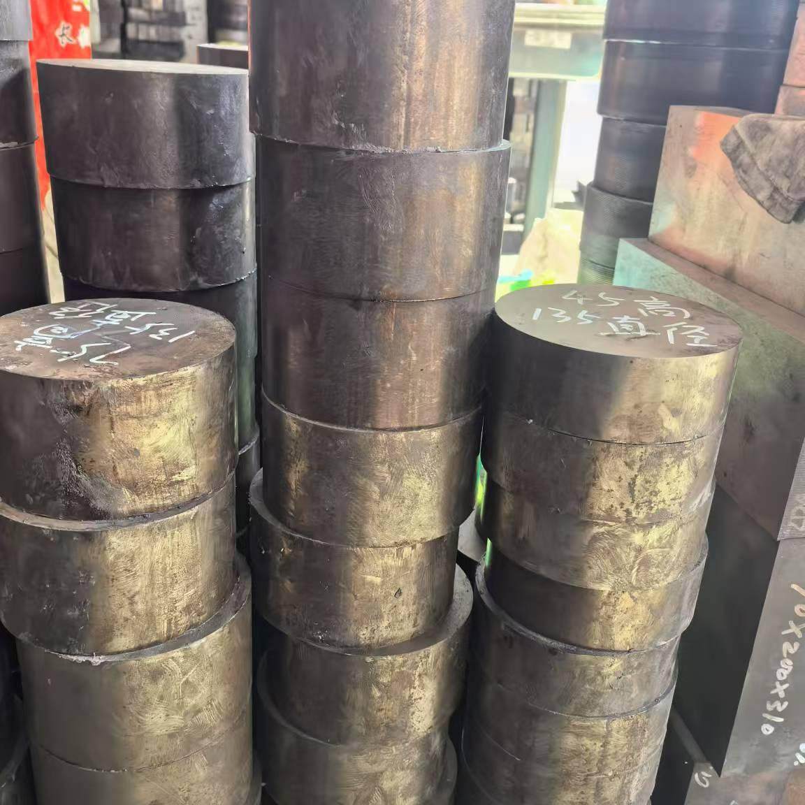 DC53模具钢圆钢切片二手进口搓丝板等新料高速钢等模具材料割冲头